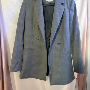 Calvin Klein Gray Blazer Elegant Suit Jacket